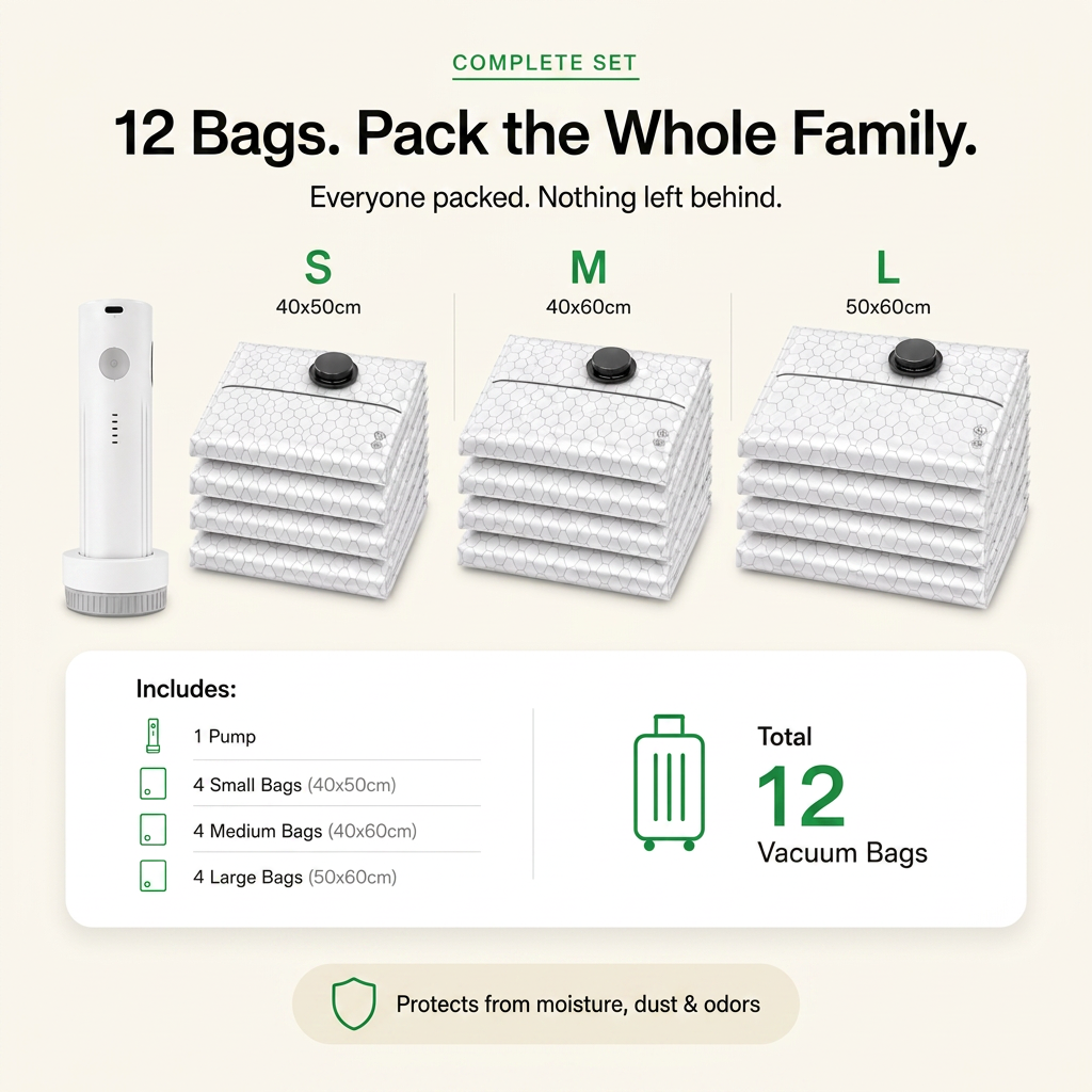 Vacuum Travel Bags | Fit More, Stress Less