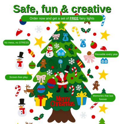 Felt Christmas Tree for kids: Safe, fun, and creative