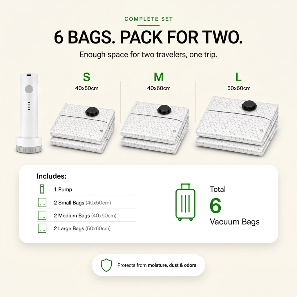 Vacuum Travel Bags | Fit More, Stress Less