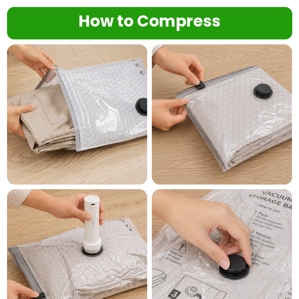 Vacuum Travel Bags | Fit More, Stress Less