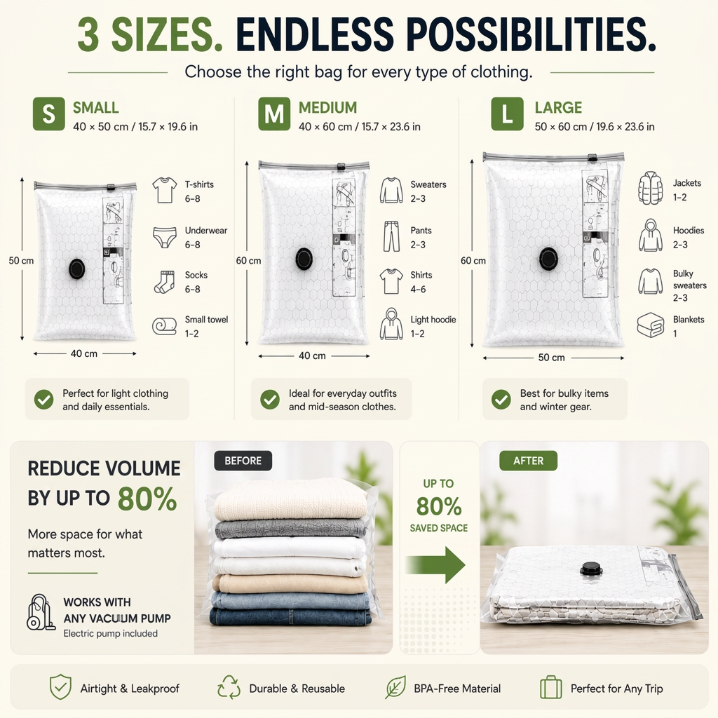 Vacuum Travel Bags | Fit More, Stress Less